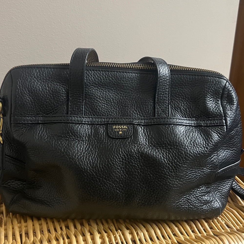 Fossil Black Leather Handbag